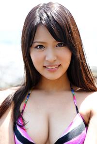 Miho Tono in a bikini