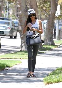 Naya Rivera on her way to a friends house in West Hollywood August 05, 2014