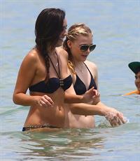 Chloe Grace Moretz candids in a Black Bikini in Miami Beach