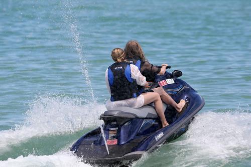 Chloe Grace Moretz candids in a Black Bikini in Miami Beach