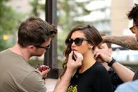 Nina Dobrev visits SiriusXM Studios in New York City on August 4, 2014