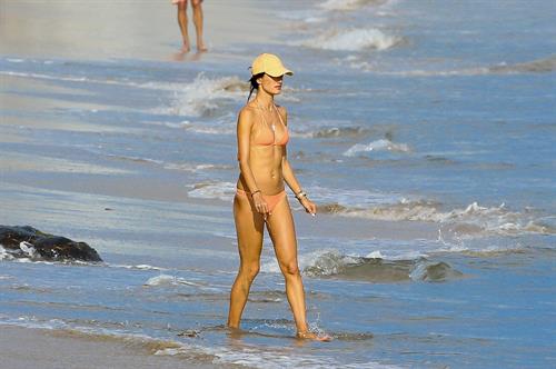 Alessandra Ambrosio has a family fun day at the beach in Malibu