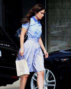 Zooey Deschanel leaves Neil George Salon July 30, 2014