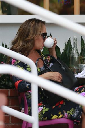 Jennifer Lopez and Leah Remini shopping at Fred Segal in Los Angeles on July 30, 2014
