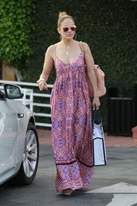 Jennifer Lopez and Leah Remini shopping at Fred Segal in Los Angeles on July 30, 2014