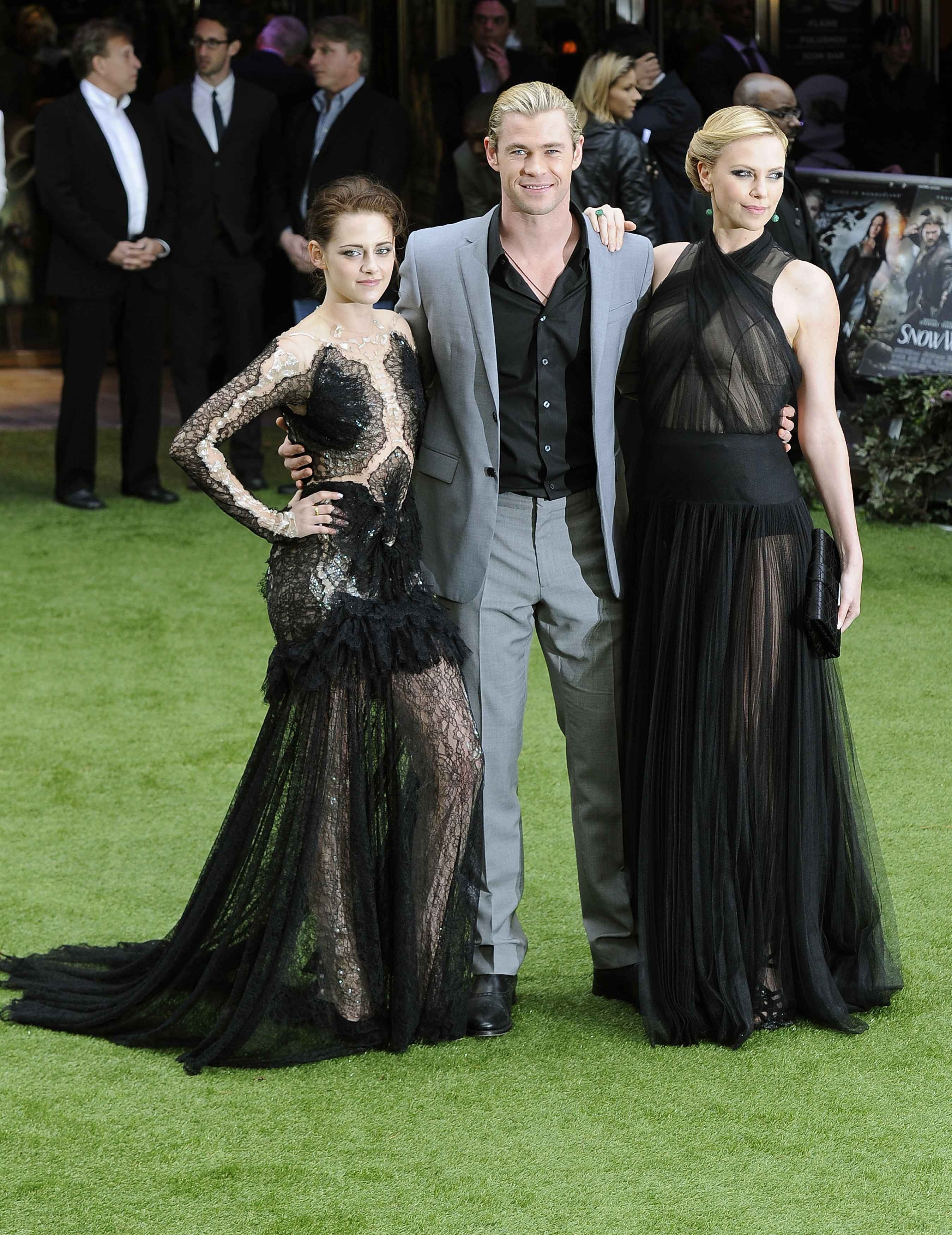 Charlize Theron and Kristen Stewart at the  Snow White And The Huntsman  World Premiere, May 14, 2012