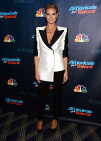 Heidi Klum attending America's Got Talent Season 8 at Radio City Music Hall in New York on August 7, 2013