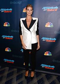Heidi Klum attending America's Got Talent Season 8 at Radio City Music Hall in New York on August 7, 2013