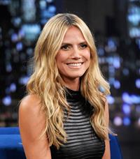 Heidi Klum on Late Night with Jimmy Fallon in New York on September 4, 2013