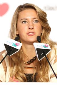 Victoria Azarenka before the Start of the WTA Championships October 21, 2013 