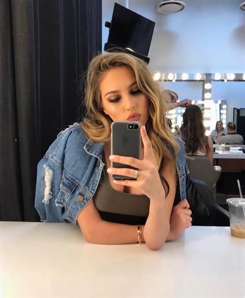 Sophia Rose Stallone taking a selfie