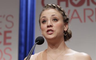 Kaley Cuoco attends the 2012 People's Choice Awards Nominations in Beverly Hills on November 8, 2011