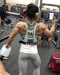 Chloe Sannito taking a selfie and - ass