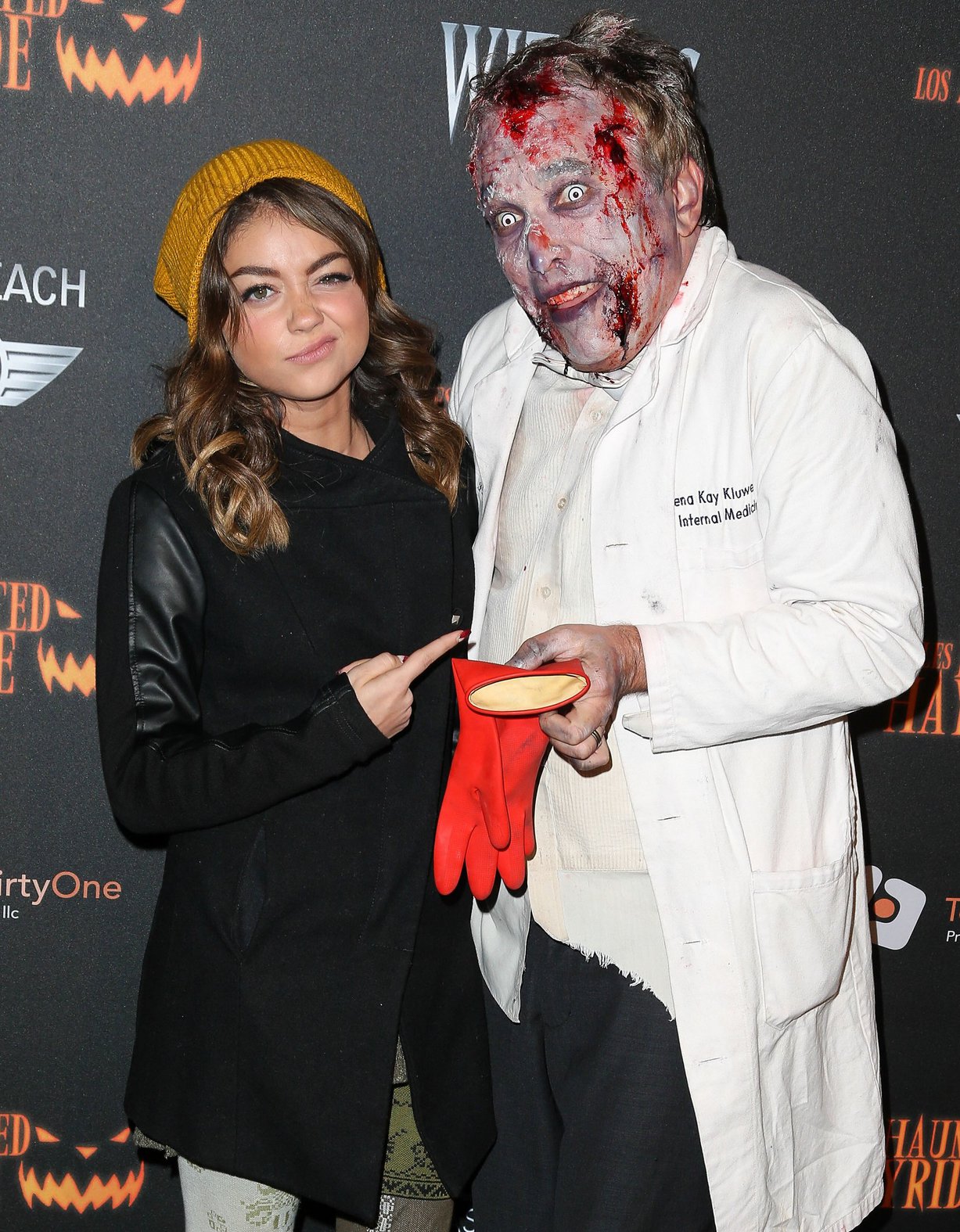 Sarah Hyland 5th Annual LA Haunted Hayride VIP Premiere Night in Los Angeles, October 10, 2013 