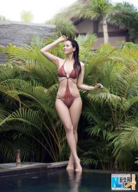 Annie Shizuka Inoh in a bikini