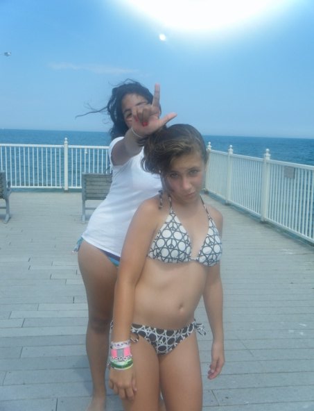 Anonymous in a bikini