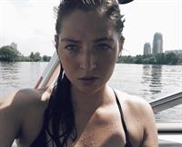 Alena Zavarzina in a bikini