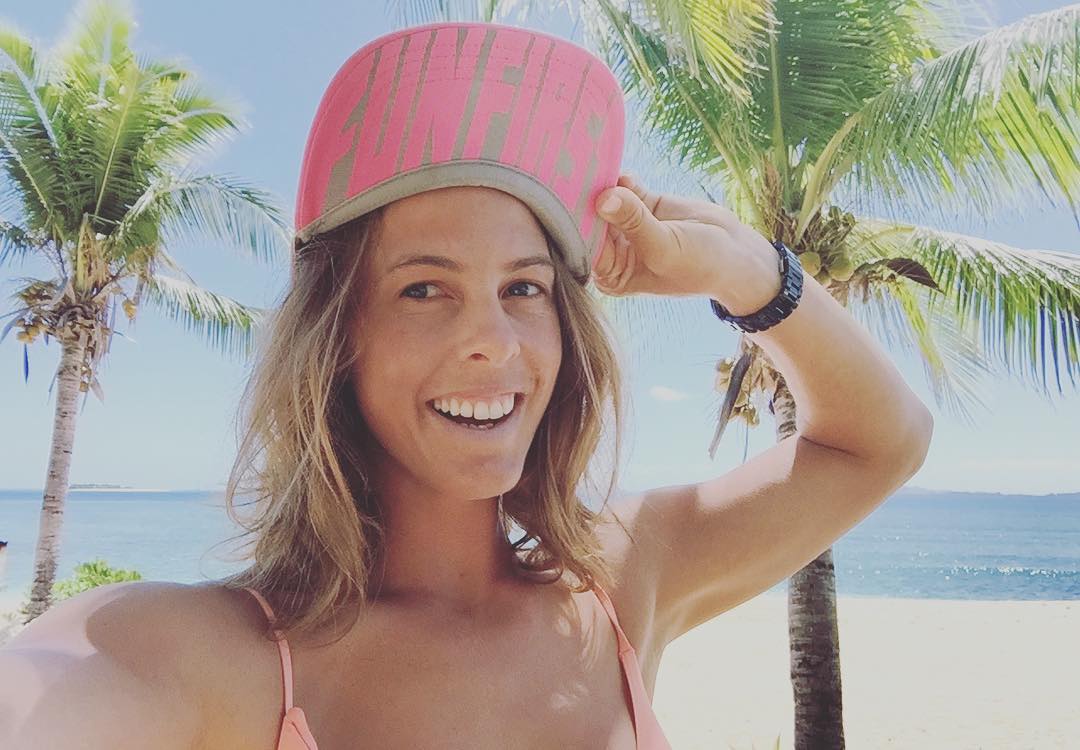 Torah Bright in a bikini taking a selfie