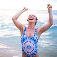 Jamie Anderson in a bikini