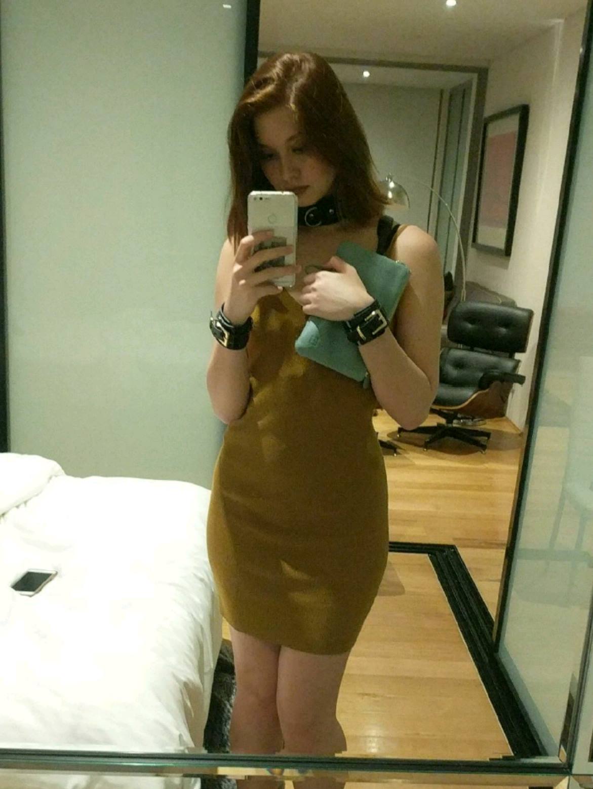 Jean Champion taking a selfie