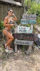 Michelle Lewin in a bikini