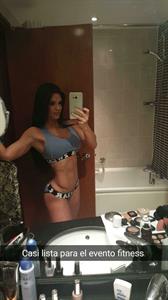 Michelle Lewin in a bikini taking a selfie