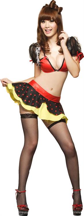 Amber An in lingerie