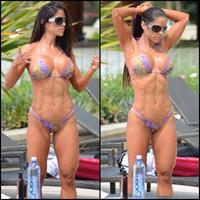 Michelle Lewin in a bikini