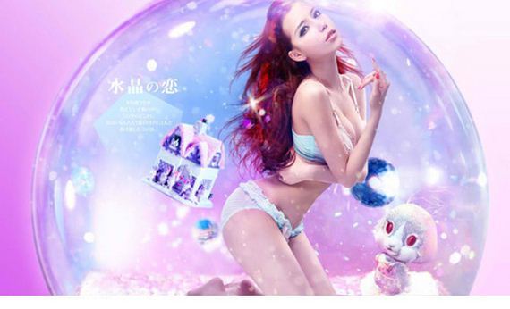 Phoebe Yuan in lingerie