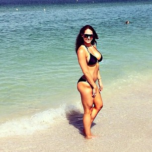 Hope Beel in a bikini