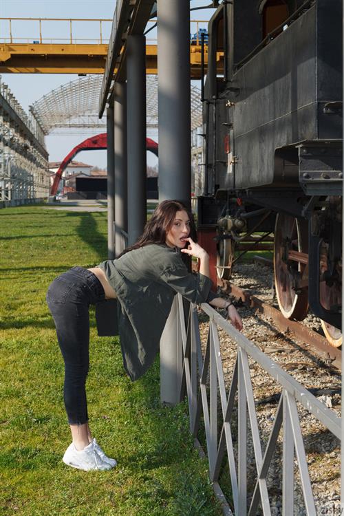 Vincenza Boscone Shows Small Tits