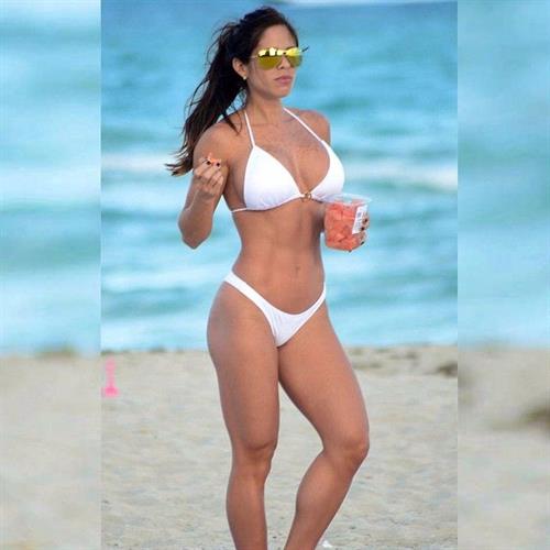 Michelle Lewin in a bikini