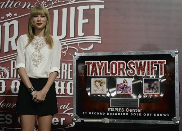 Taylor Swift 'Red' Tour Press Event in LA 8/20/13  