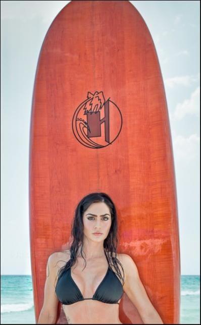 Hope Howard in a bikini