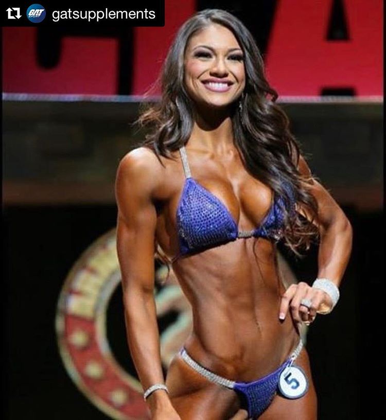 Janet Layug in a bikini