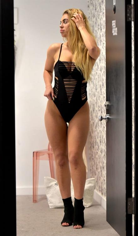 Katie Salmon in a bikini