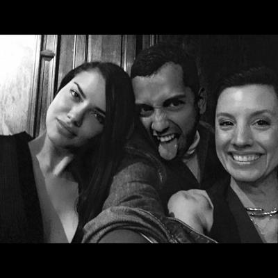 Adriana Lima taking a selfie