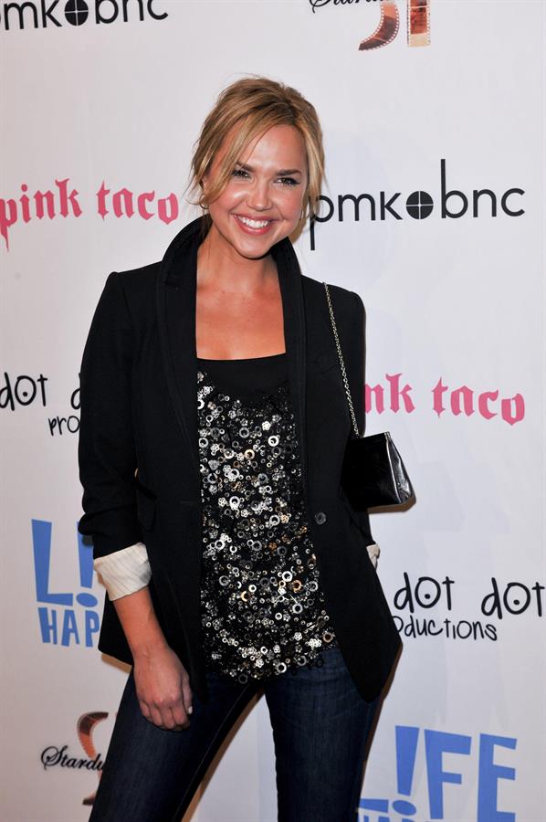 Arielle Kebbel attends the Life Happens Los Angeles premiere on April 2, 2012