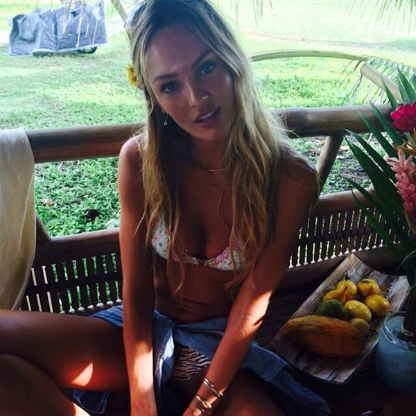 Candice Swanepoel in a bikini