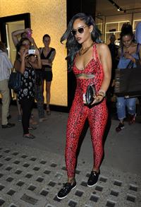 Rihanna - Shows off her toned physique in London in a $198 Adidas Originals Opening Ceremony (19.07.2013) 