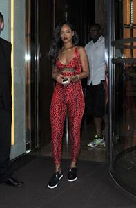 Rihanna - Shows off her toned physique in London in a $198 Adidas Originals Opening Ceremony (19.07.2013) 