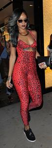 Rihanna - Shows off her toned physique in London in a $198 Adidas Originals Opening Ceremony (19.07.2013) 