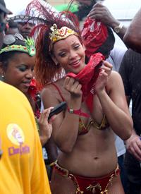 Rihanna - Kadooment parade in Barbados 8/1/11  