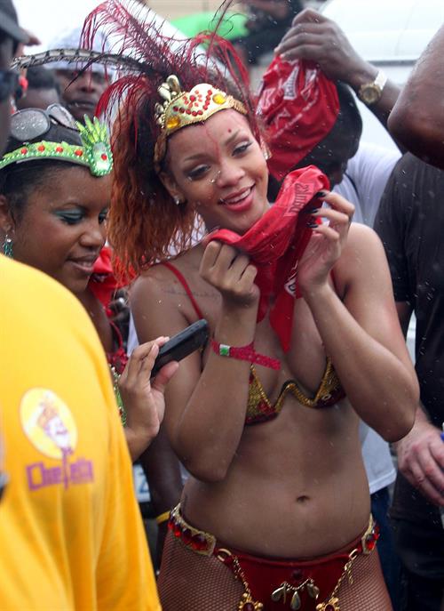 Rihanna - Kadooment parade in Barbados 8/1/11  
