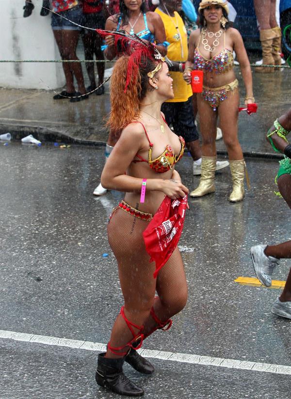 Rihanna - Kadooment parade in Barbados 8/1/11  