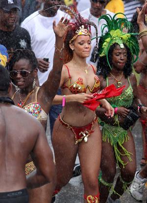 Rihanna - Kadooment parade in Barbados 8/1/11  