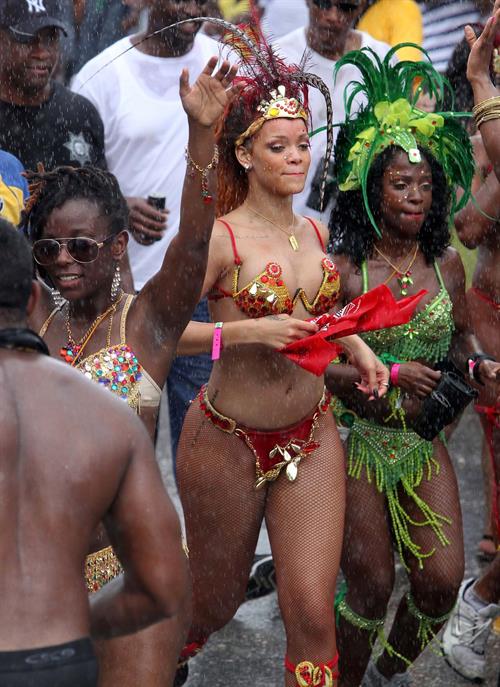 Rihanna - Kadooment parade in Barbados 8/1/11  