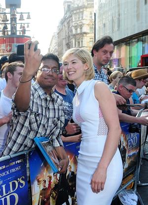 Rosamund Pike  The World's End  World Premiere in London on July 10, 2013 