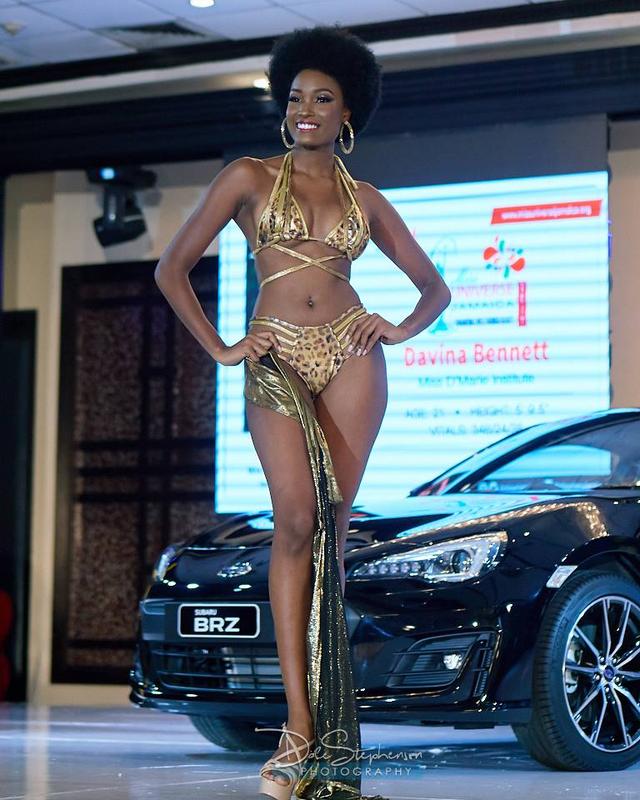 Davina Bennett in a bikini