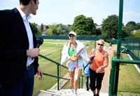 Sabine Lisicki During a Practice Session Wimbledon Lawn Tennis Championships in London 05.07.13 
